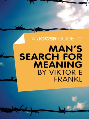 cover image of A Joosr Guide to... Man's Search For Meaning by Viktor E Frankl